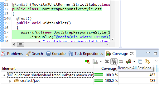 Eclipse EclEmma Clear Coverage Highlighting